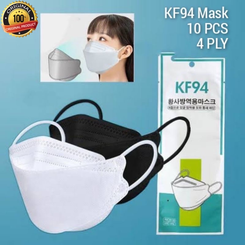 GROSIR 1PACK ISI 10PCS MASKER KF94 4LAYER ORIGINAL BAHAN TEBAL ANTI VIRUS EVO PLUS MED