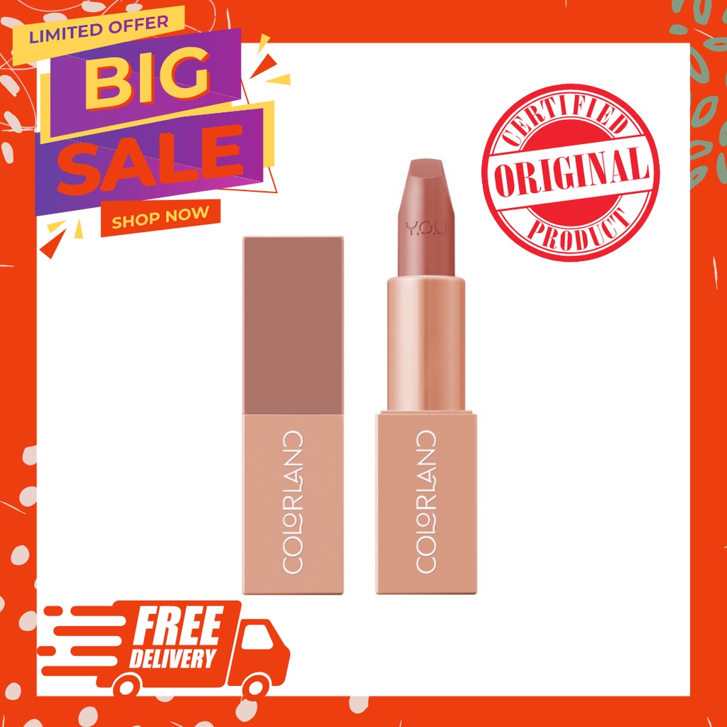 YOU COLORLAND JUICY POP LIPSTIK VIRAL TIKTOK [Formula Tahan Lama hingga 8 Jam] FREE ONGKIR