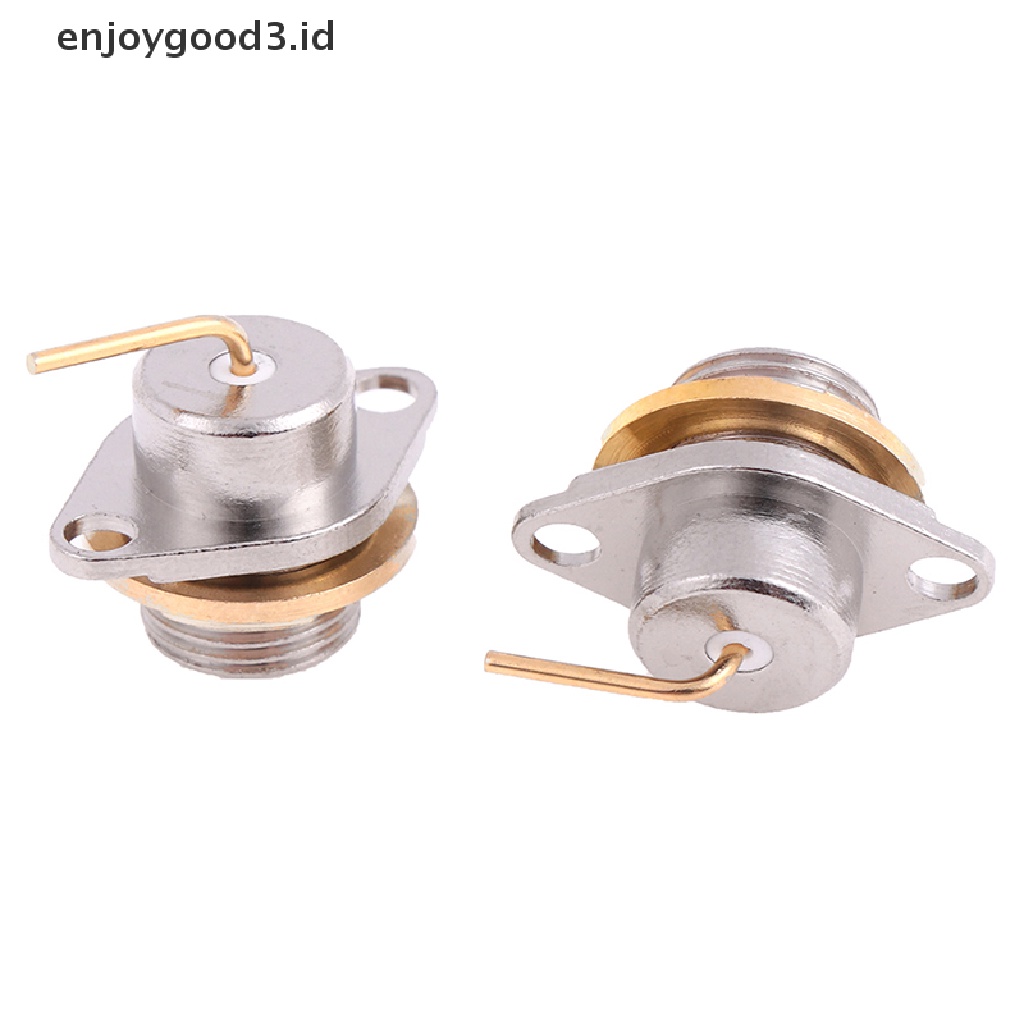 2pcs Konektor Sma Male Nut Flange Panel Mount Untuk Soket Antena Radio