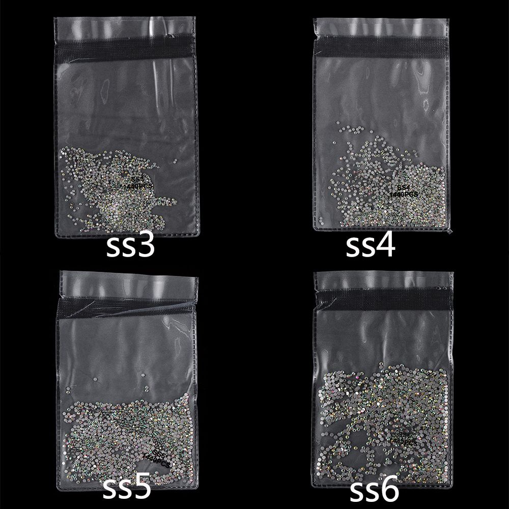 Suyou Manik-Manik Kristal Berlian Imitasi Ab Flatback 3d Dekorasi Nail Art / Manicure Diy