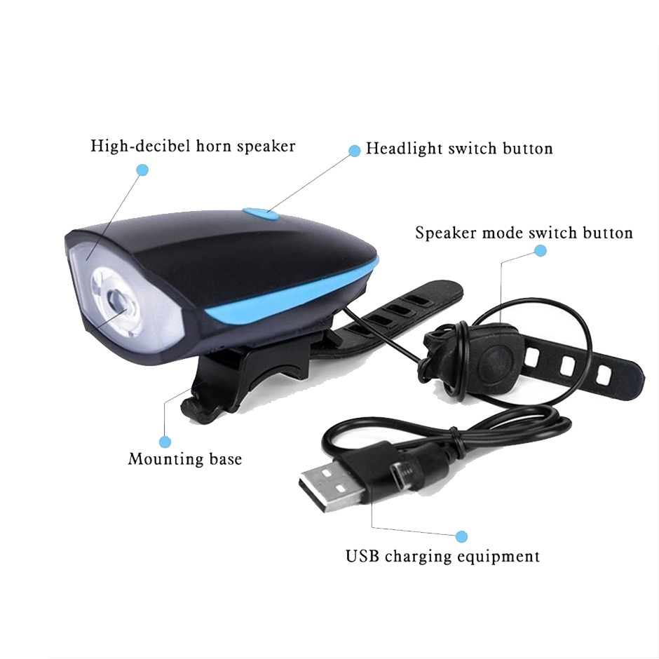 Lampu Senter Sepeda Led Cahaya Terang