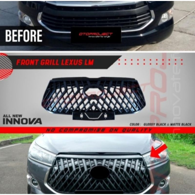 Grill Innova reborn 2016 - 2019 Lexus LM Style