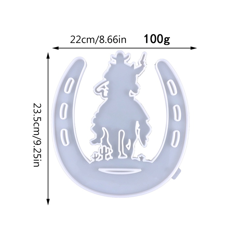 Siy Cetakan Epoxy Silikon Bentuk Sepatu Kuda Untuk Dekorasi Dinding Diy