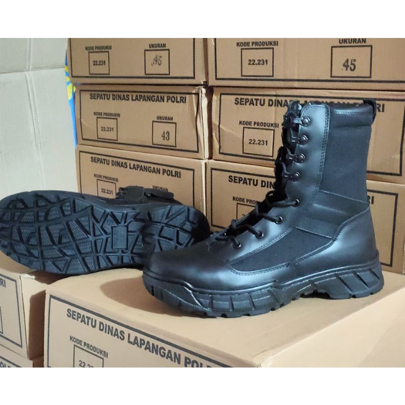 Sepatu pdl  polri original