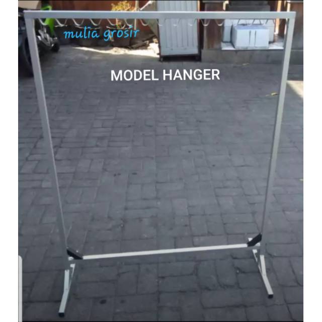 Jemuran Baju Aluminium Model Hanger Kecil Panjang Dan Model T Shopee Indonesia