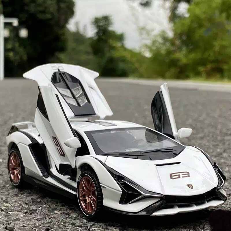 Miniatur Diecast skala 32 Mobil Lamborghini Hybrid Sian FKP37