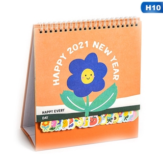 Kalender Meja 2021 Motif Lukisan Tangan Kartun Bunga Kecil Lucu Shopee Indonesia