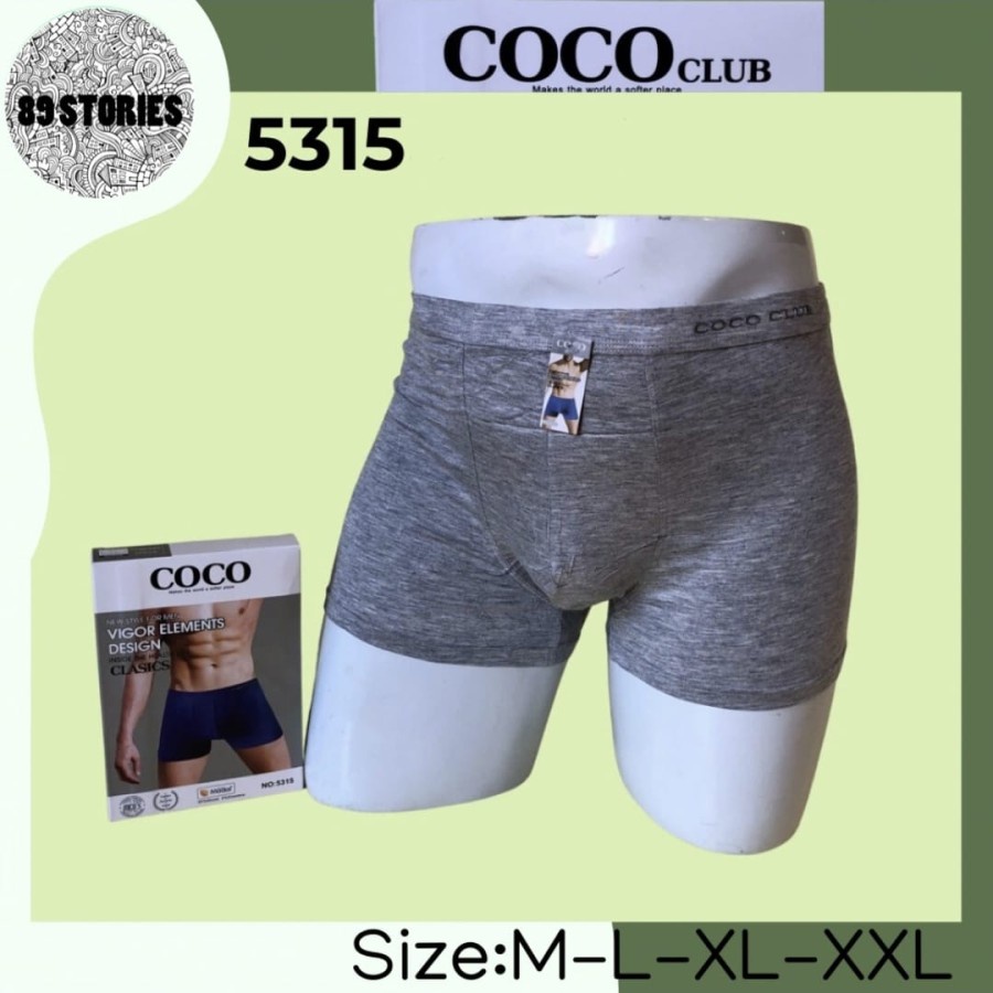 ISI 2 Celana Boxer / Celana Dalam / Celana Boxer Pria Coco - 5315