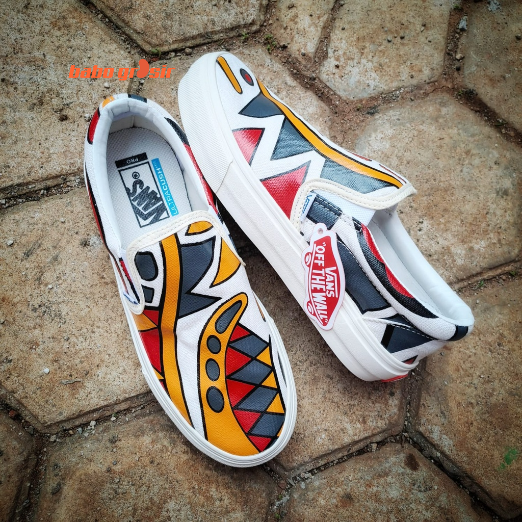 PROMO Sepatu Vans Slip On Anaheim Printed | Sneakers Pria dan Wanita TOP Quality Import Premium, Harga Murah, Kualitas Mewah