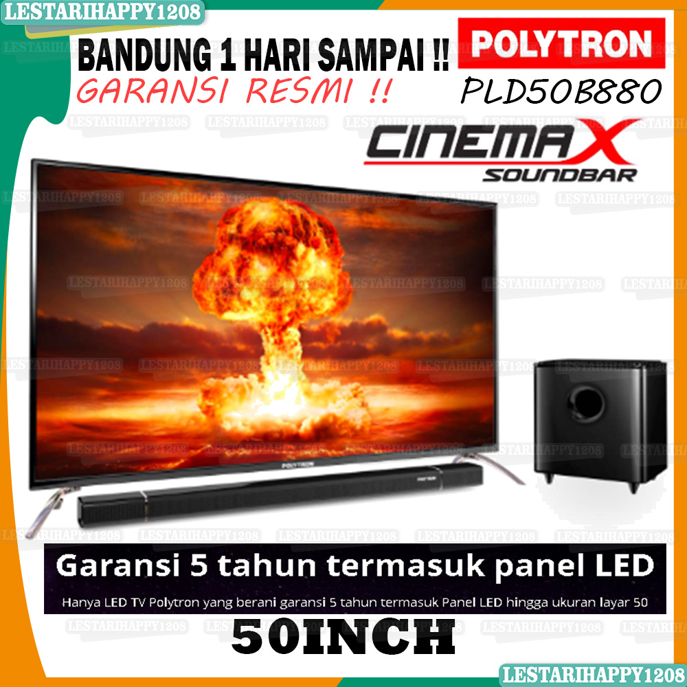 LED TV 50 INCH POLYTRON SPEAKER TOWER 50B880