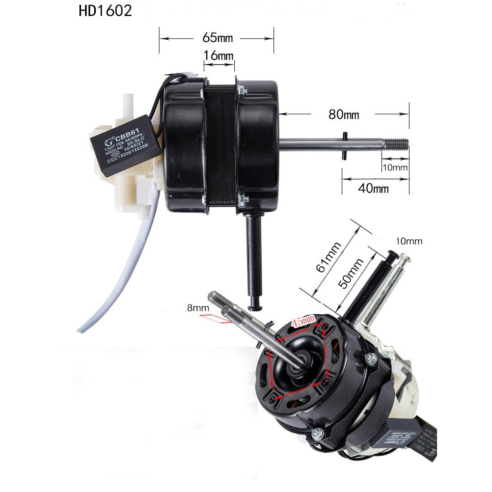 Dinamo motor Electric fan ZC1602 FS-40 (1608)