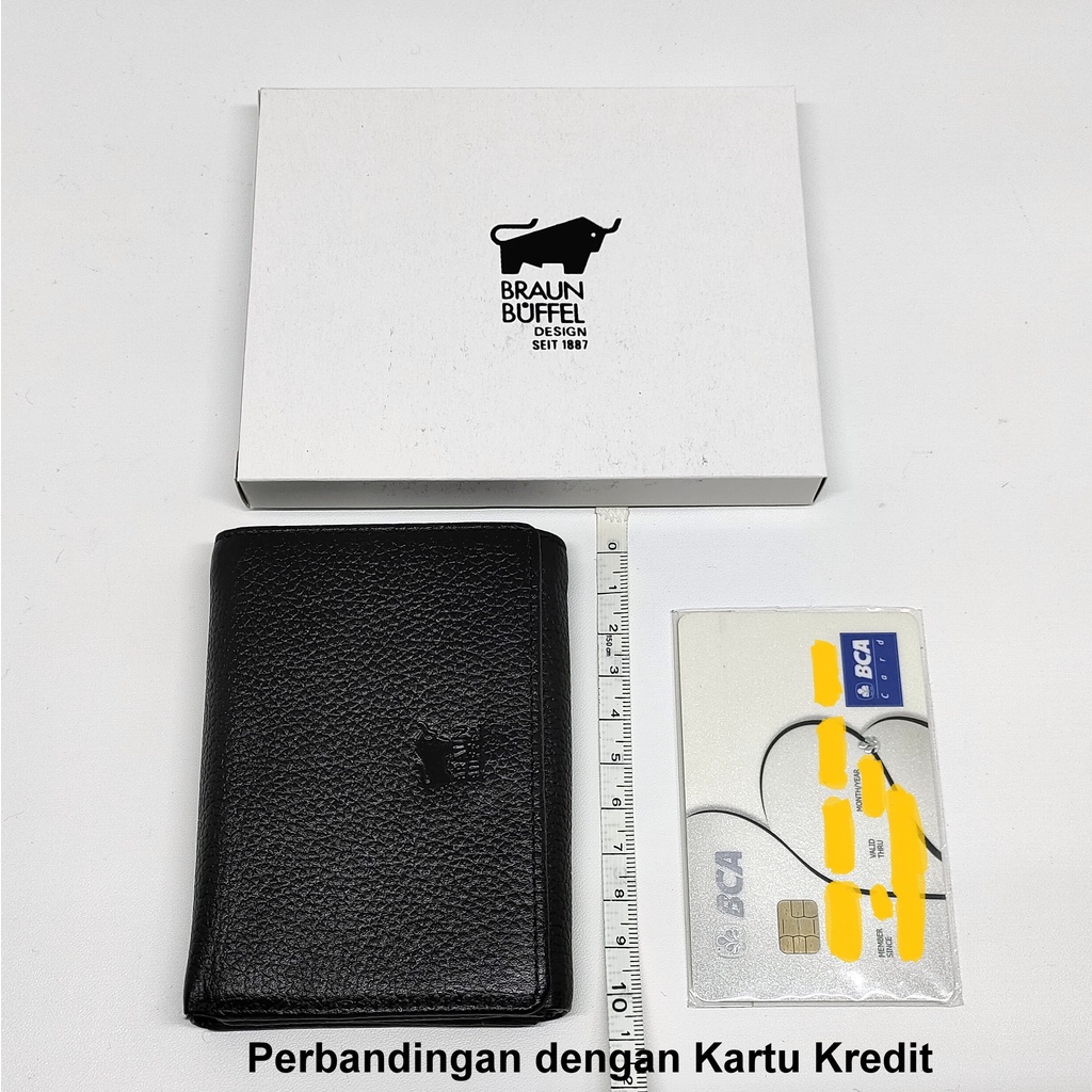 Dompet Pria Kecil Mini Braun Buffel 591 - 3 Lipat - Small and Minimalis - Dompet Cowo