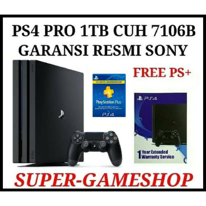 TERBARU PS4 PRO 1TB CUH 7006B GARANSI SONY ASIA - PSPRO