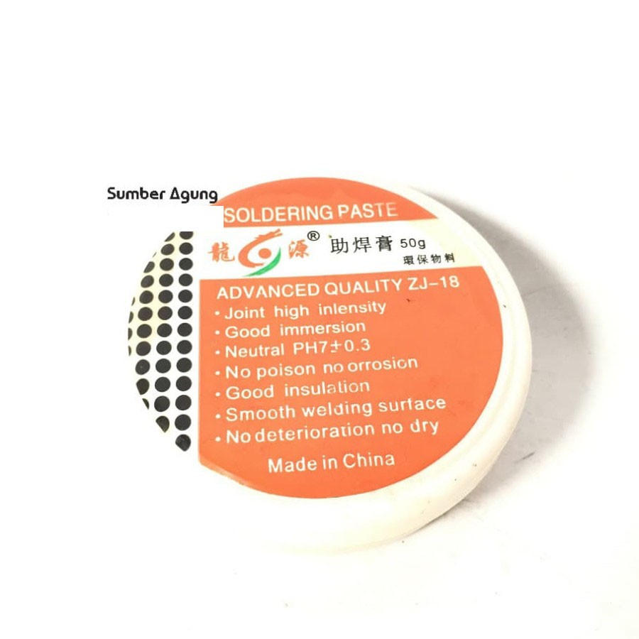 Lotfet Soldering Paste Pasta Solder ZJ18 Berkualitas 50 gram 50g