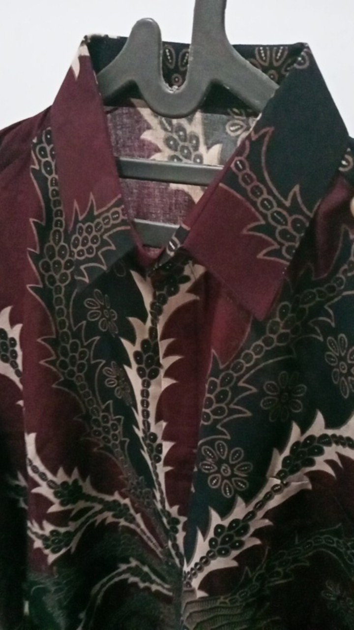 Kemeja Batik Lengan Panjang M L Xl Xxl Xxxl