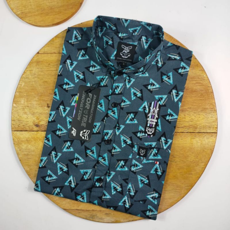 KEMEJA PRIA LENGAN PENDEK MOTIF BAJU ATASAN PRIA DISTRO TERBARU