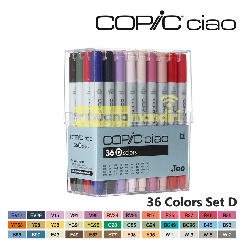 

Copic Ciao Marker Set 36 Set D