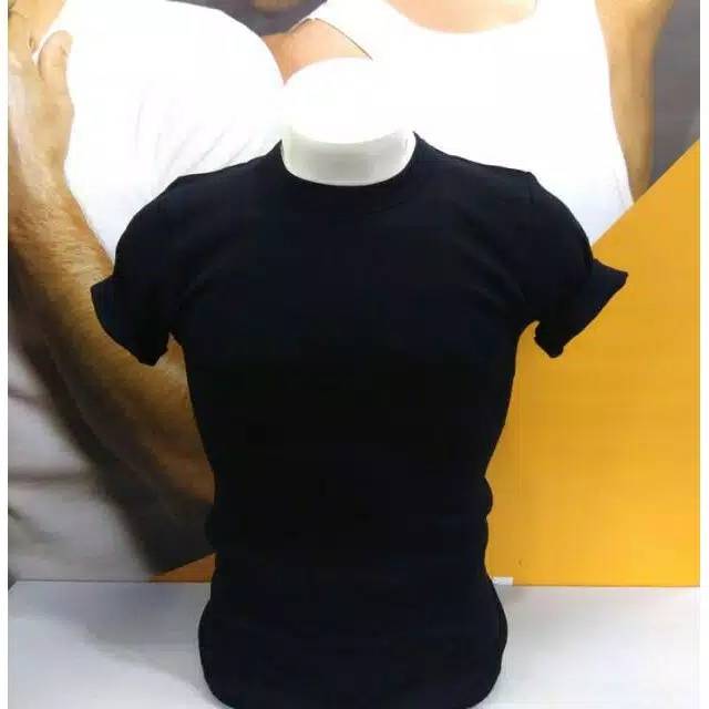 Kaos Dalam Oblong RIDER O-NECK R 223 BW HITAM ISI 1PCS