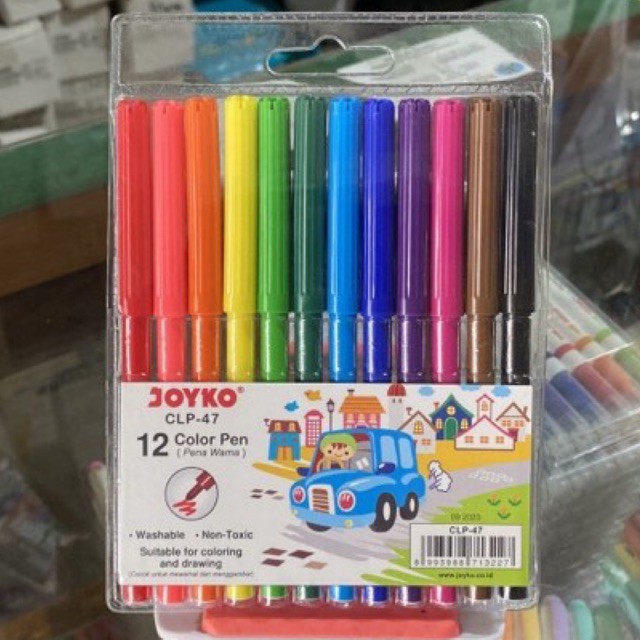 

Spidol 12 warna / Color Pen Joyko Ekonomis Clp-47 Clp47