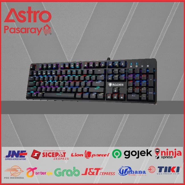 Keyboard Gaming Sades Phoenix - RGB,Full Size Mechanical