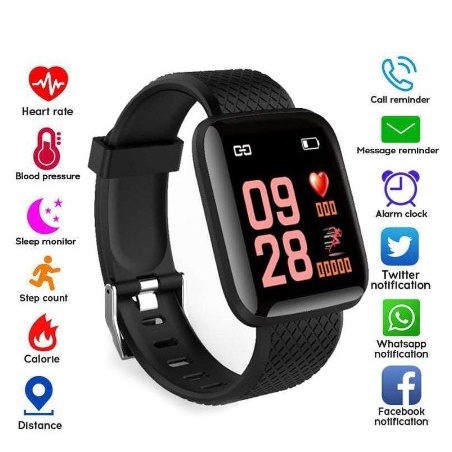 Jam Tangan Pria Premium Dewasa Cowok Jm Tangan Watch Remaja R4K0 DENNOS 116 PLUS SmartWatch Bluetoot