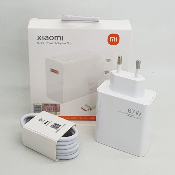 Charger 67W Xiaomi Mi 11 Ultra Fast Charging Turbo Adaptor Type C Casan 67Watt