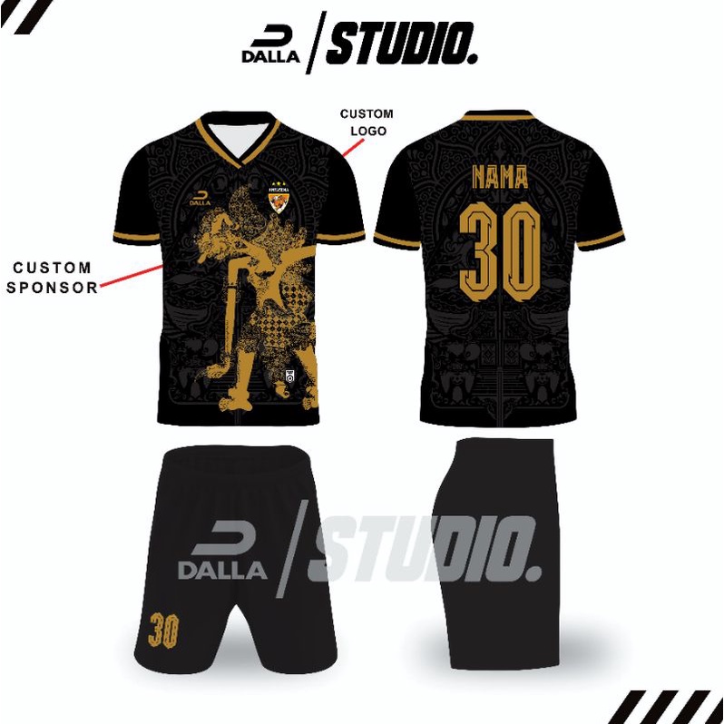 Jersey sepakbola Jersey futsal motif wayang Jersey design wayang design premium