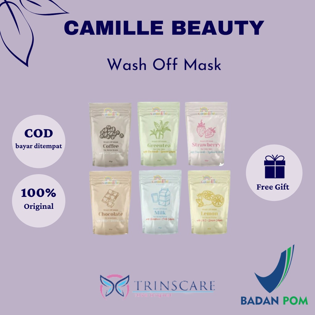 [+GIFT] BACA DESKRIPSI CAMILLE BEAUTY WASH OFF MASK CAMILLE BEAUTE MASKER CAMILE BEAUTE