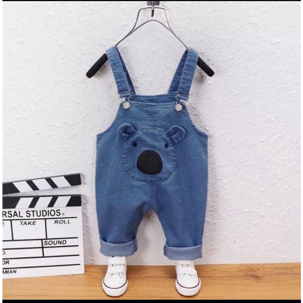 OVERALL BEAR/OVERALL CELANA JEANS ANAK UNISEX overal anak perempuan import/overal anak laki laki