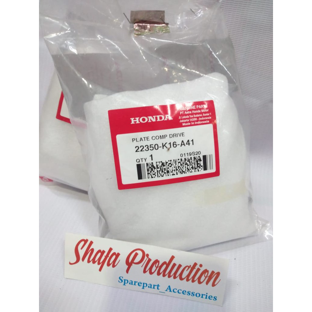 rumah dudukan kampas ganda plate comp drive scoopy fi esp 22350k16a41 - 22350K2FN11