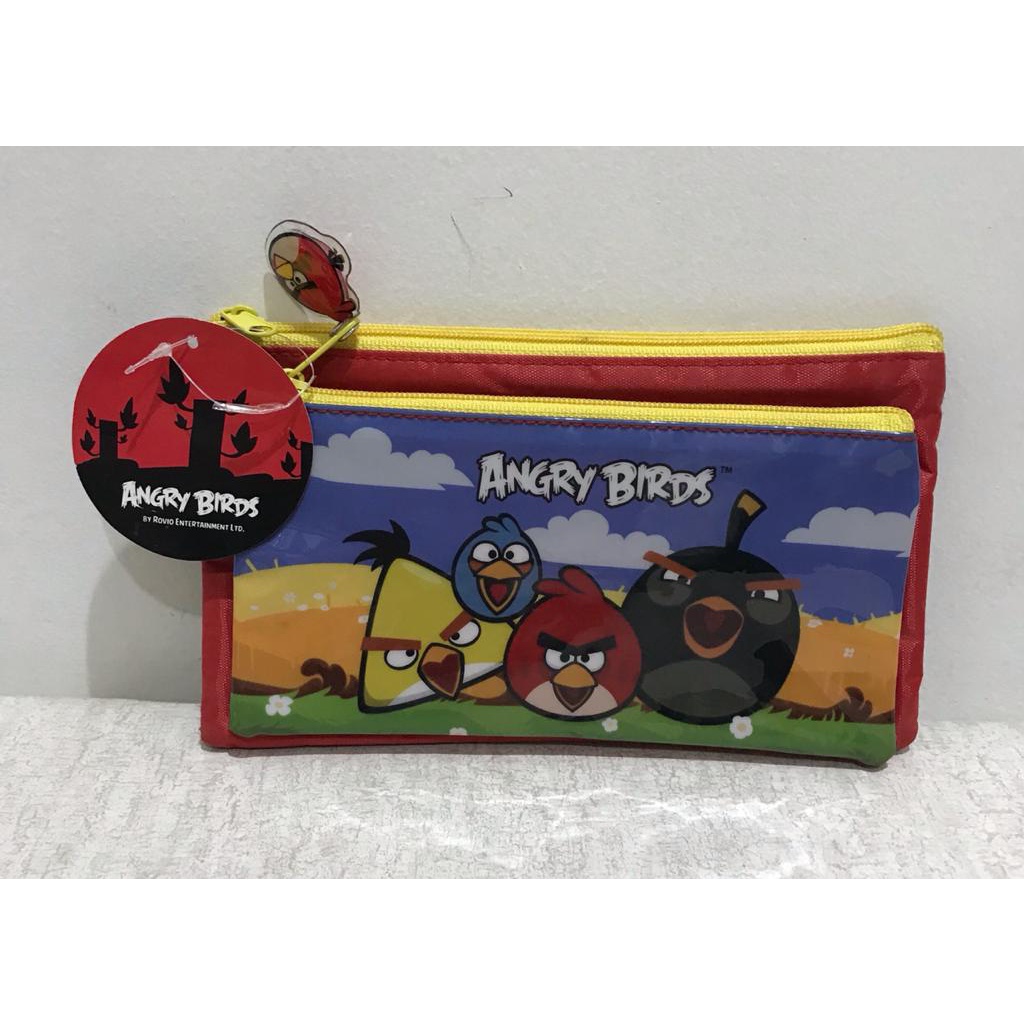 

PENCASE 2in1 ANGRY BIRD ORIGINAL WARNA MERAH BIRU UKURAN (22x12.5cm) (PxT)