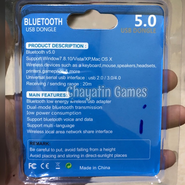 BLUETOOTH USB DONGLE V 5.0