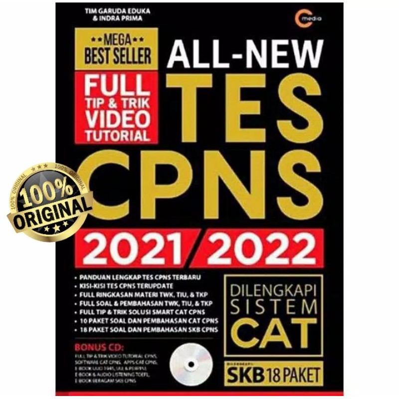 ALL-NEW TES CPNS 2021/2022 ( PLUS CD ) ~ TIM GARUDA EDUKA & INDRA PRIMA