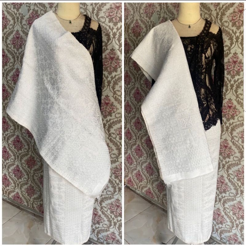 PAKET SANGAT SPESIAL SONGKET LEPUS KRISTAL+ RONCE MURCER MARHILONG SONGKET PALEMBANG TENUN TERBARU