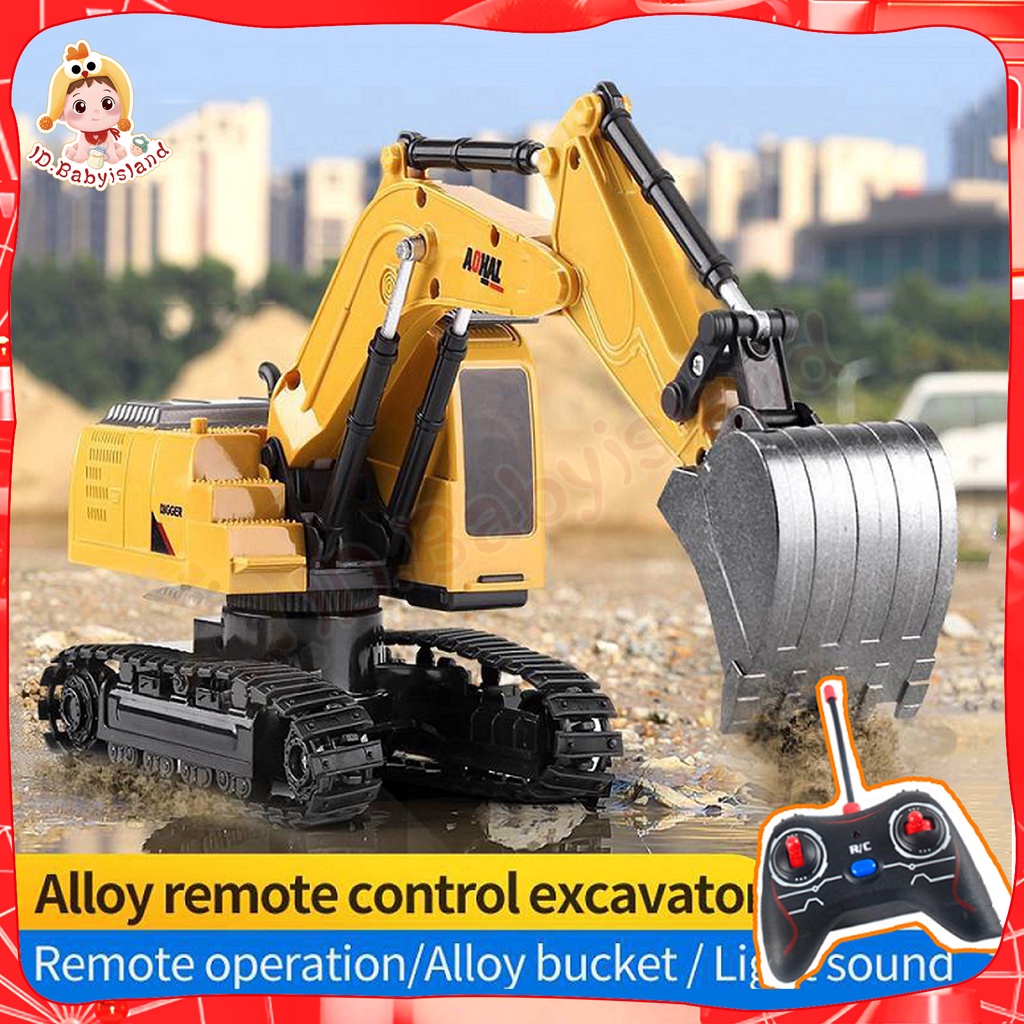 [cod] RC Remote Control Excavator Bulldozer Crane Dump Truck Mainan Hadiah Kendaraan Rekayasa