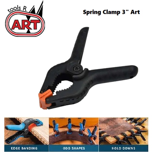 Art Spring Clamp 2&quot; 3&quot; 4&quot; 6&quot; 9&quot; Inch / Catok Tang Jepit Kayu 3 inch / Catok  Ver 2&quot; 3&quot; 4&quot; 6&quot; 9&quot; inch / Spring Clamp 2&quot; 3&quot; 4&quot; 6&quot; 9&quot;  Nylon Alat Penjepit Kayu Besi