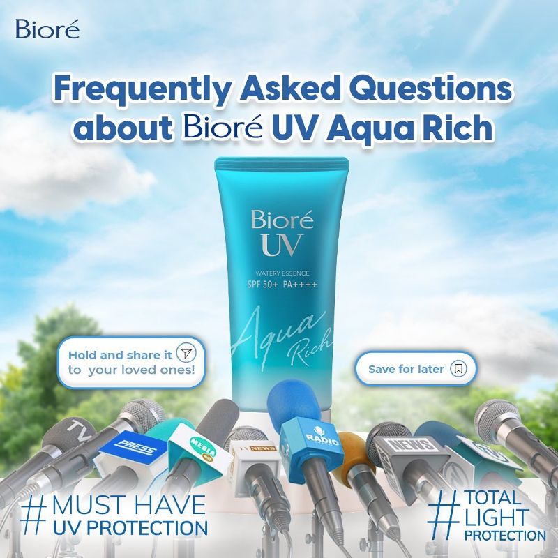 [PROMO] Biore UV Aqua Rich Watery Essence BIORE TONE LIGHT UP SPF 50+ PA+++ BPOM 50 Gr 50 gram