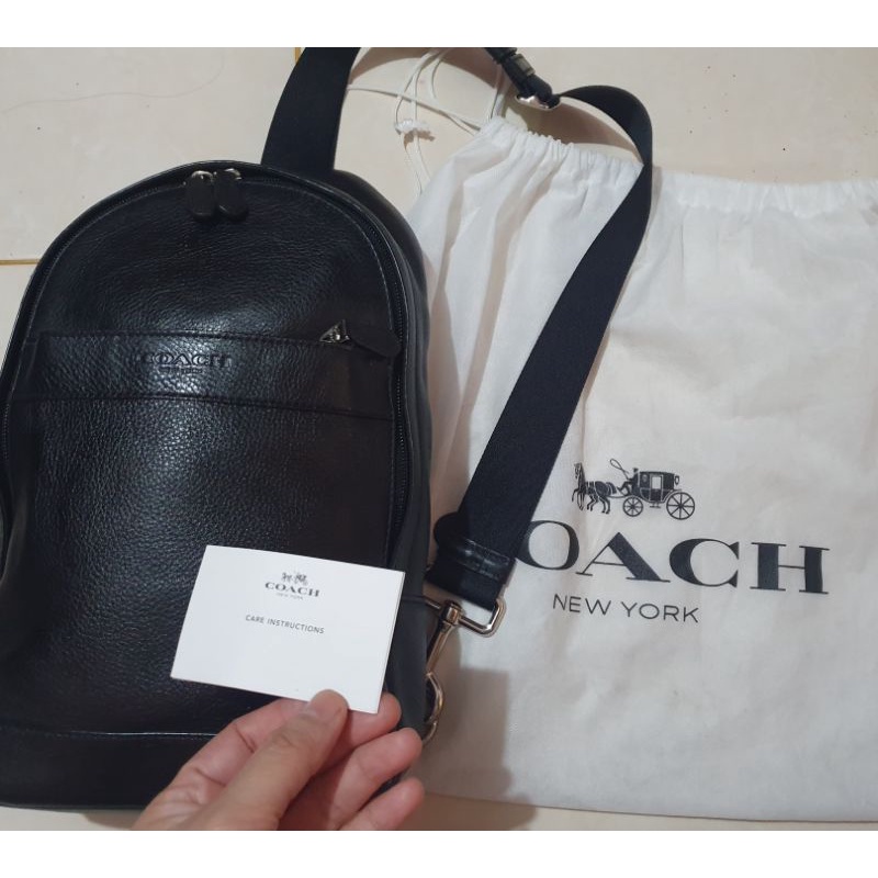 SOLD OFFLINE Preloved waistbag coach authentic
