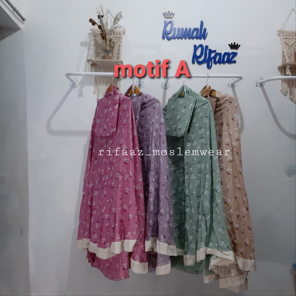 MUKENA RAYON PRINTING RENDA BESAR RIFAAZ
