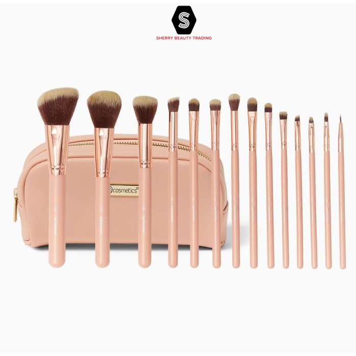 BH Cosmetics Chic 14 Pcs Brush Set Bonus Bag