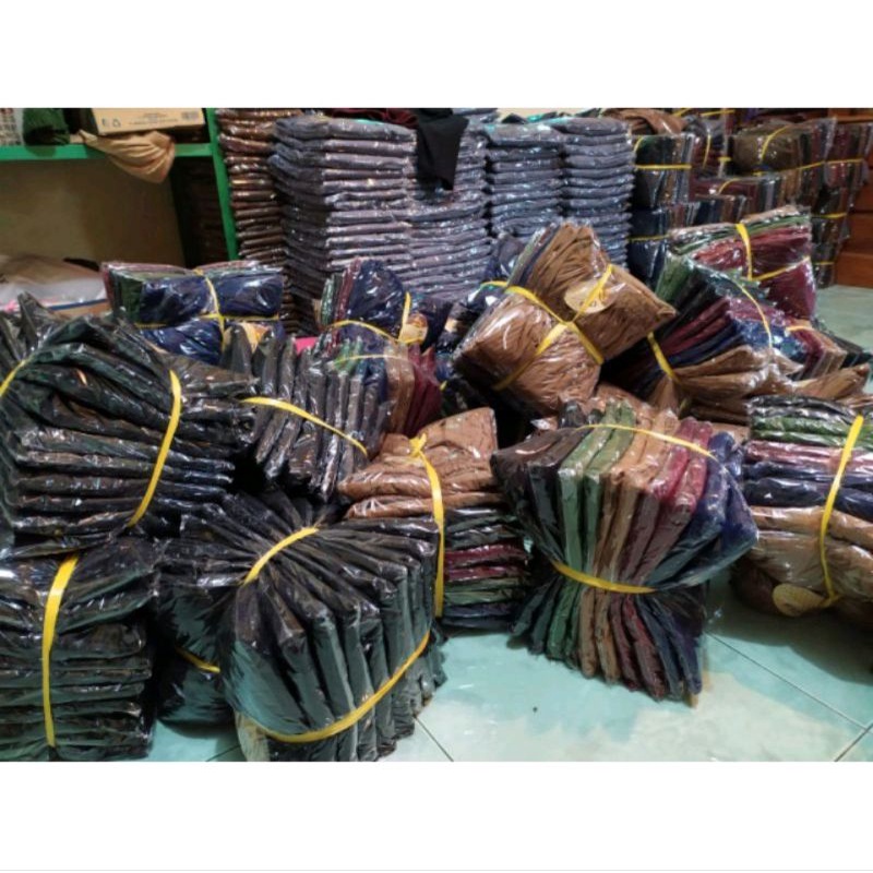 Rok Wanita Bahan Katun dan Wolfis Polos Maxi Skirt Dewasa-4