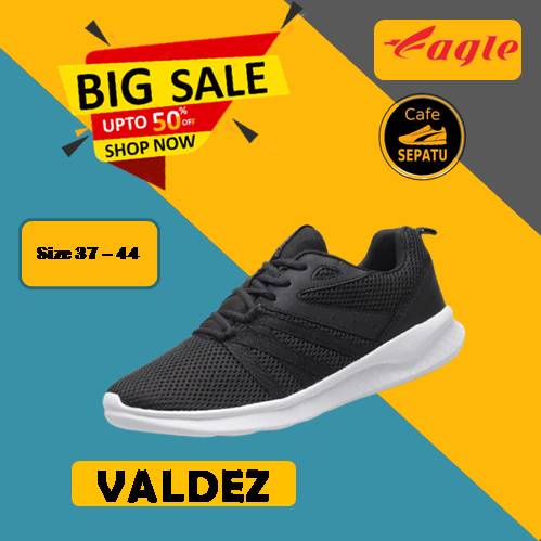 Sepatu Sneakers Wanita Sport Shoes - eagle enzo marun maroon hitam