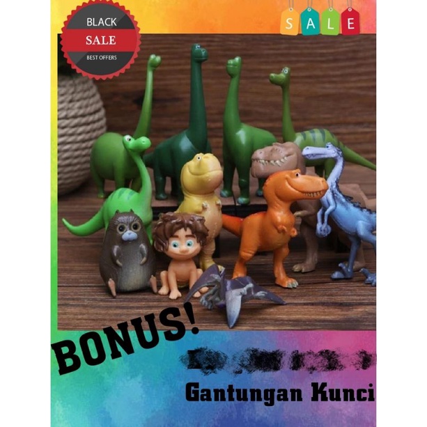 Mainan dinosaurus Tarzan set isi 12 pcs Dino jungle Tarzan mainan anak mainan murah mainan impor