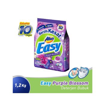 

Kao Attack Detergent Powder Easy Purple Blossom 1.2Kg - bloramart