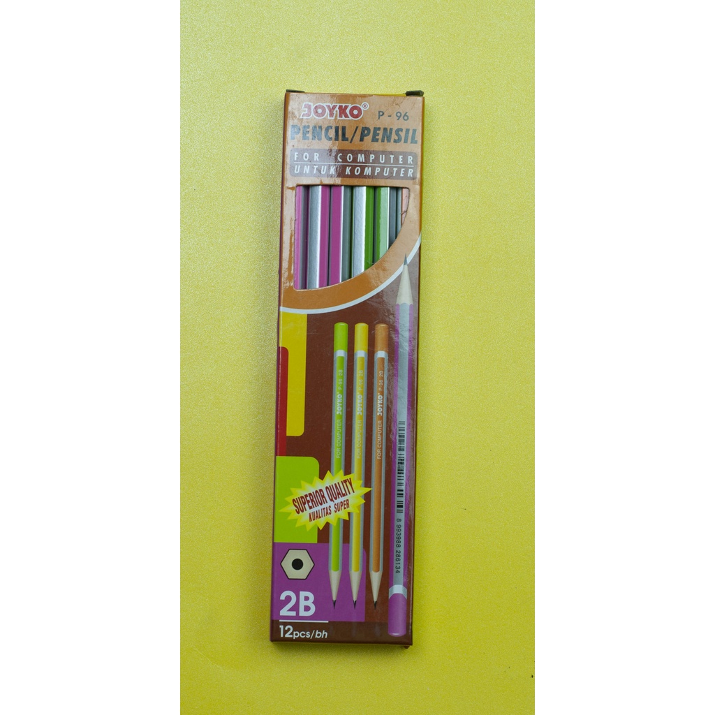 

PENSIL KAYU JOYKO P - 96 2B ( 1 BOX = 12 PCS )