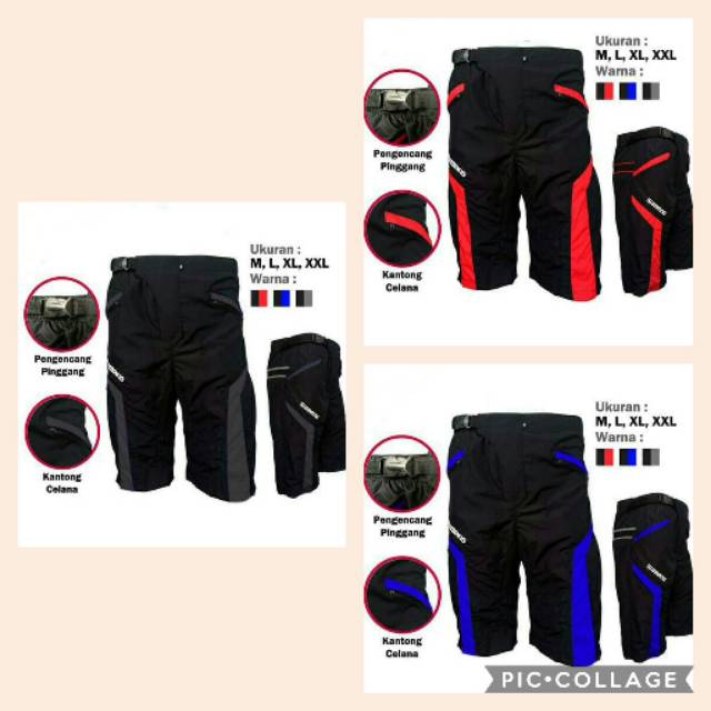 Celana sepeda MTB double padding (busa)