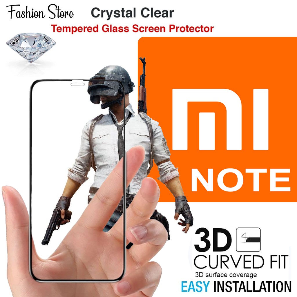 XIAOMI REDMI NOTE TEMPERED GLASS 5D/6D/9D NOTE 5 / 3 / 4 / 4X / 5 PRO / 6 / 7 / 8 / 9 / 9 PRO