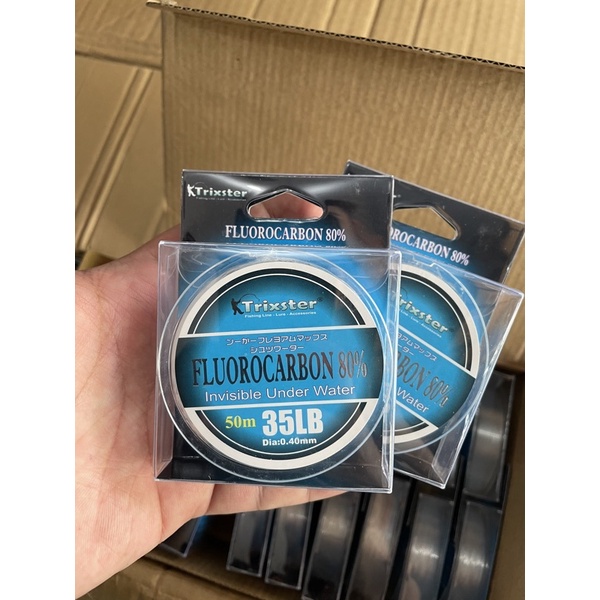 SENAR LEADER TRIXSTER FLUOROCARBON 80% 50M