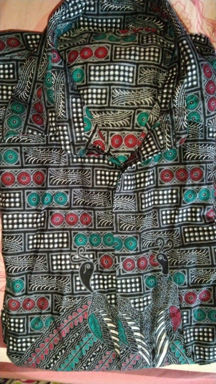 Bswart Batik Hrb026 Kenongo Hem Batik Abu Bata Kemeja Batik Pria Batik Jumbo Batik Bigsize