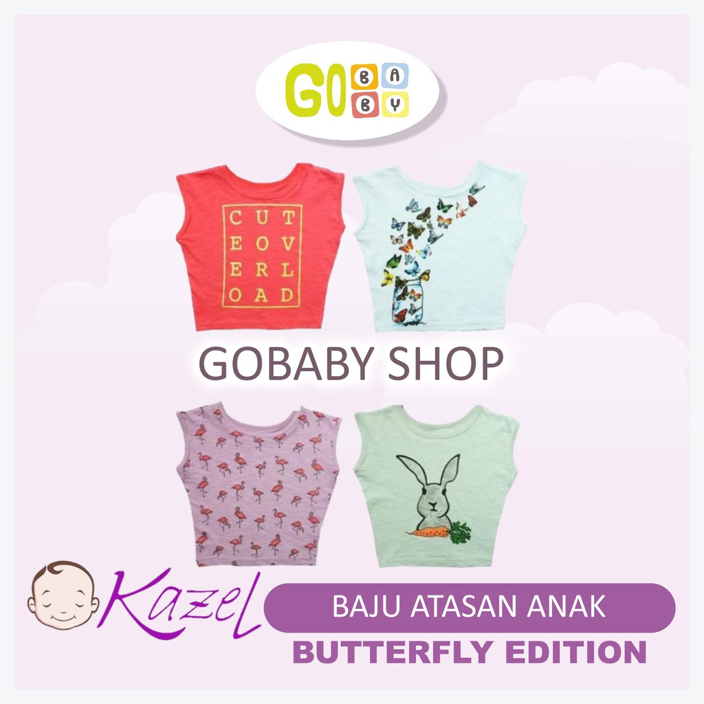 GOBABYSHOP Kazel  TShirt Girl Butterfly Edition NEWBORN 